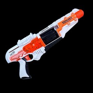 Nerf Doomlands Impact Zone Longarm Revolver Blaster Dart Gun White 6 Darts